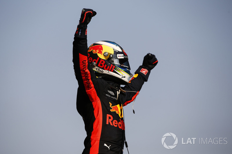 Race winner Daniel Ricciardo, Red Bull Racing