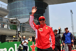 Kimi Raikkonen, Ferrari on the drivers parade