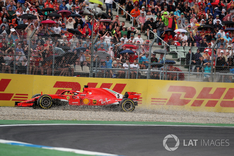 Accidente de Sebastian Vettel, Ferrari SF71H