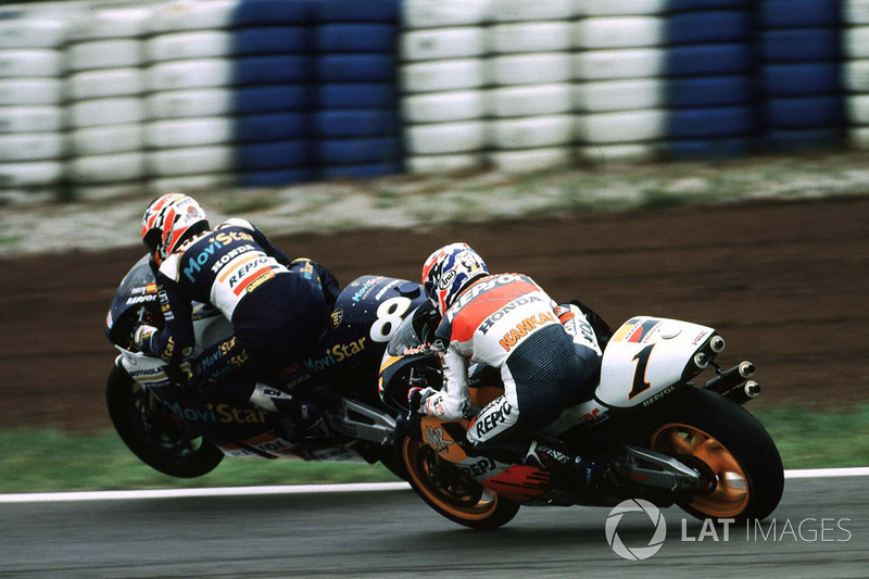 Carlos Checa, Honda; Mick Doohan, Honda