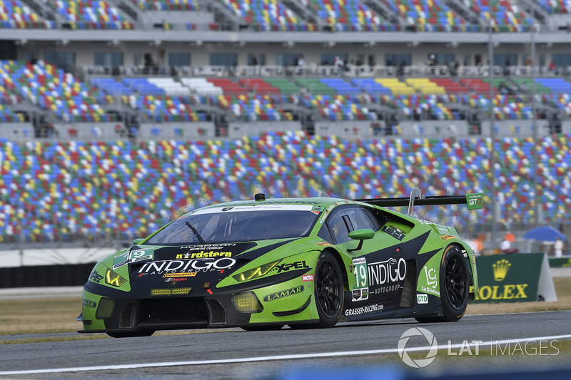 #19 GRT Grasser Racing Team Lamborghini Huracan GT3, GTD: Ezequiel Perez Companc, Christian Engelhart, Christopher Lenz, Louis Machiels, Max van Splunteren