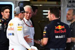 Max Verstappen, Red Bull Racing, Dr Helmut Marko, Red Bull Motorsport Consultant en Christian Horner