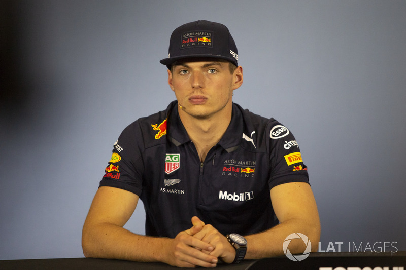Max Verstappen, Red Bull Racing, nella conferenza stampa