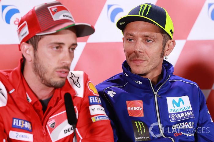 Valentino Rossi, Yamaha Factory Racing, Andrea Dovizioso, Ducati Team