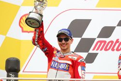 Podium: second place Jorge Lorenzo, Ducati Team