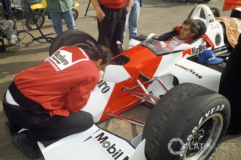 Ayrton Senna testet IndyCar