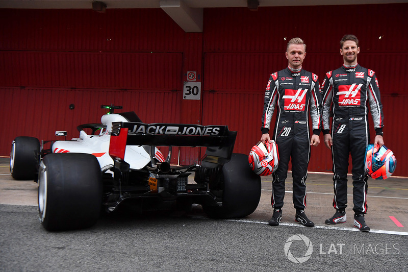 Romain Grosjean, Haas F1 Team, Kevin Magnussen, Haas F1 Team