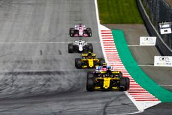 Nico Hulkenberg, Renault Sport F1 Team R.S. 18, Esteban Ocon, Force India VJM11, Carlos Sainz Jr., Renault Sport F1 Team R.S. 18, Lance Stroll, Williams FW41