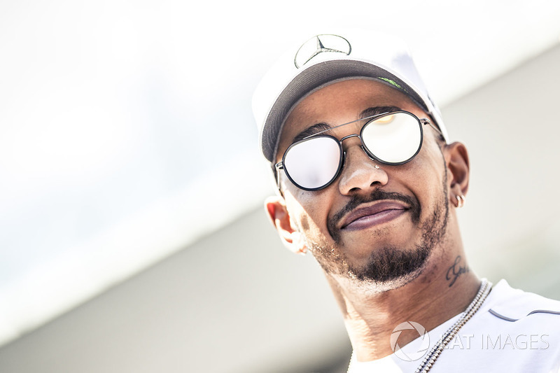 Lewis Hamilton, Mercedes-AMG F1 on the drivers parade