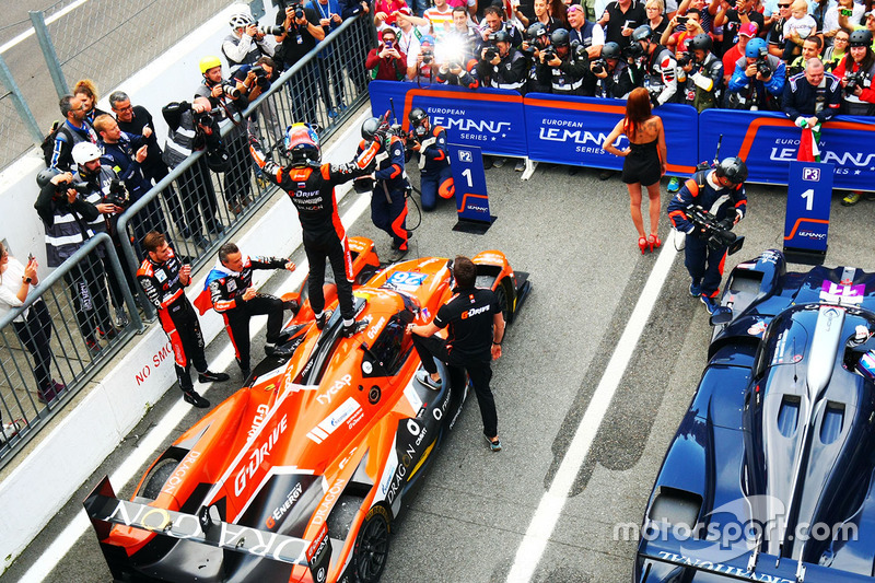 I vincitori della gara #26 G-Drive Racing Oreca 07 - Gibson: Roman Rusinov, Andrea Pizzitola, Jean Eric Vergne
