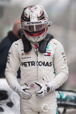 Lewis Hamilton, Mercedes-AMG F1 en parc ferme