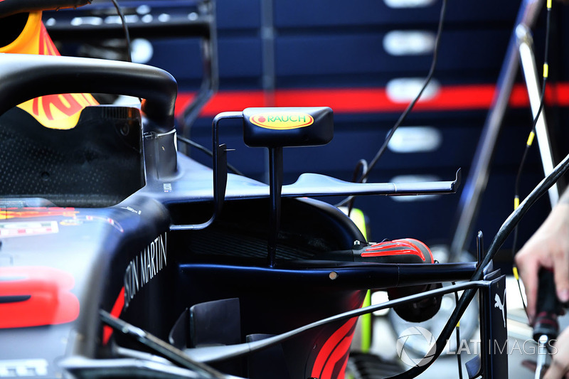 Detalle del sidepod de Red Bull Racing RB14
