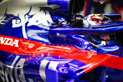 Pierre Gasly, Toro Rosso, dans son cockpit