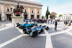 Le Formula E in mostra a Roma