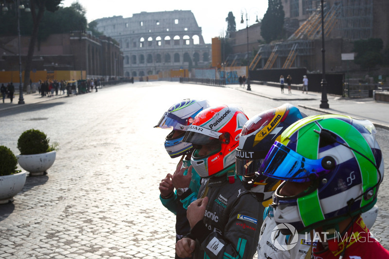 Lucas Di Grassi, Audi Sport ABT Schaeffler, Sebastien Buemi, Renault e.Dams, Nelson Piquet Jr., Jagu