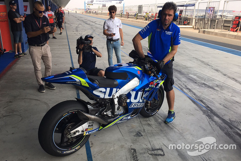 La moto del Team Suzuki MotoGP