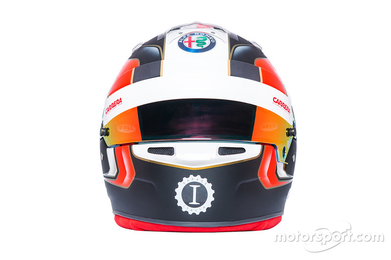 Le casque de Charles Leclerc, Sauber