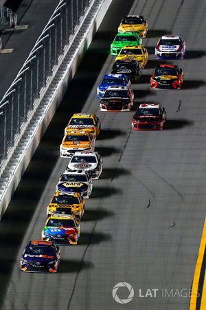 Denny Hamlin, Joe Gibbs Racing Toyota, Kyle Busch, Joe Gibbs Racing Toyota and Erik Jones, Joe Gibbs Racing Toyota