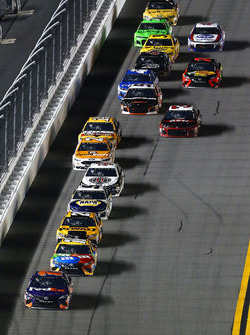 Denny Hamlin, Joe Gibbs Racing Toyota, Kyle Busch, Joe Gibbs Racing Toyota and Erik Jones, Joe Gibbs
