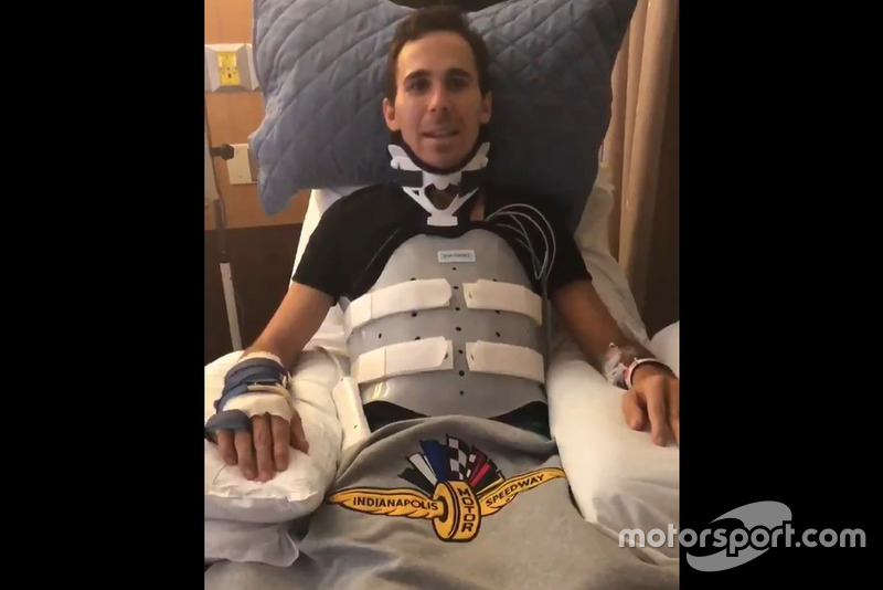 Robert Wickens após o acidente
