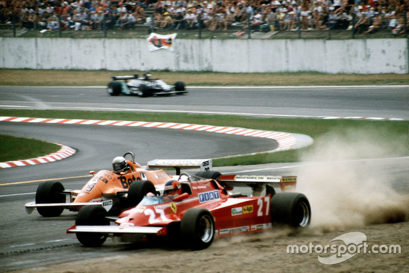 Gilles Villeneuve, Ferrari runs wide, Riccardo Patrese, Arrows