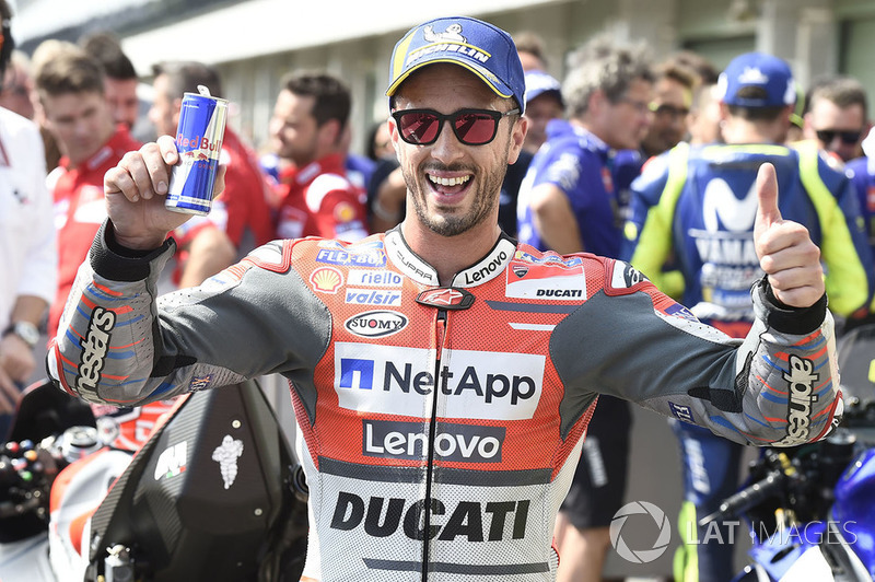 Pole sitter Andrea Dovizioso, Ducati Team