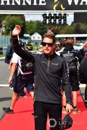 Stoffel Vandoorne, McLaren, durante la drivers parade