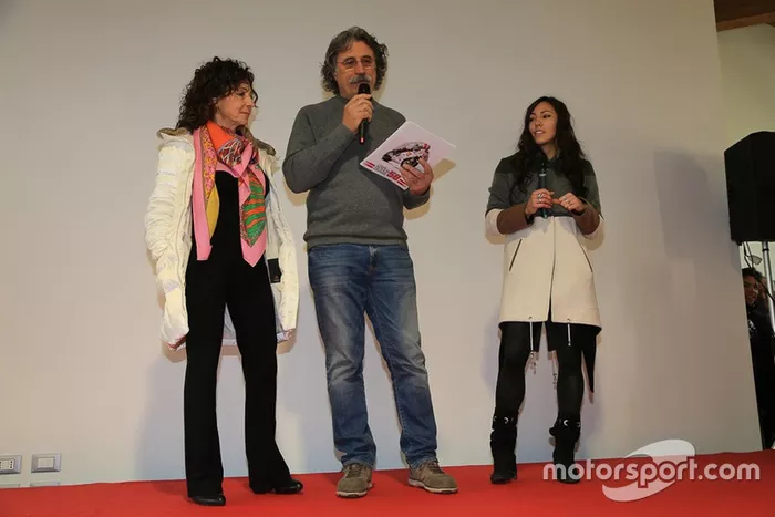Rossella Simoncelli, Paolo Simoncelli e Kate Fretti all'inaugurazione di Casa Marco Simoncelli