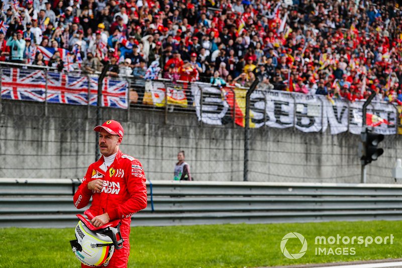 Sebastian Vettel, Ferrari, after Qualifying