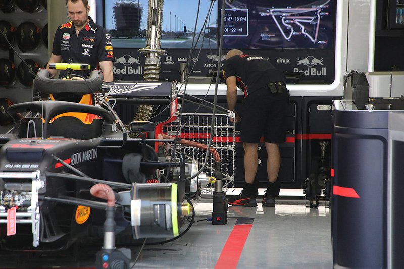 Red Bull Racing team area