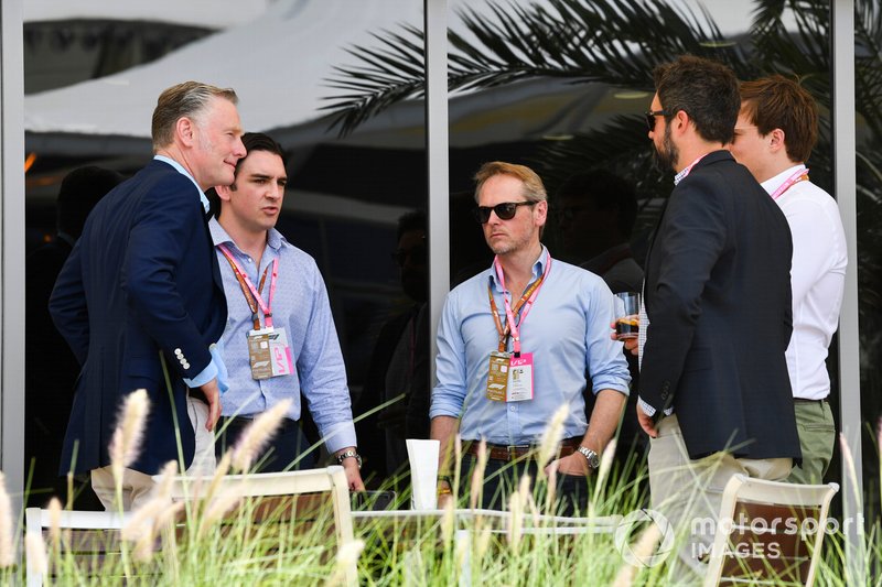 Sean Bratches, Managing Director of Commercial Operations, Formula One Group, with VIP guests