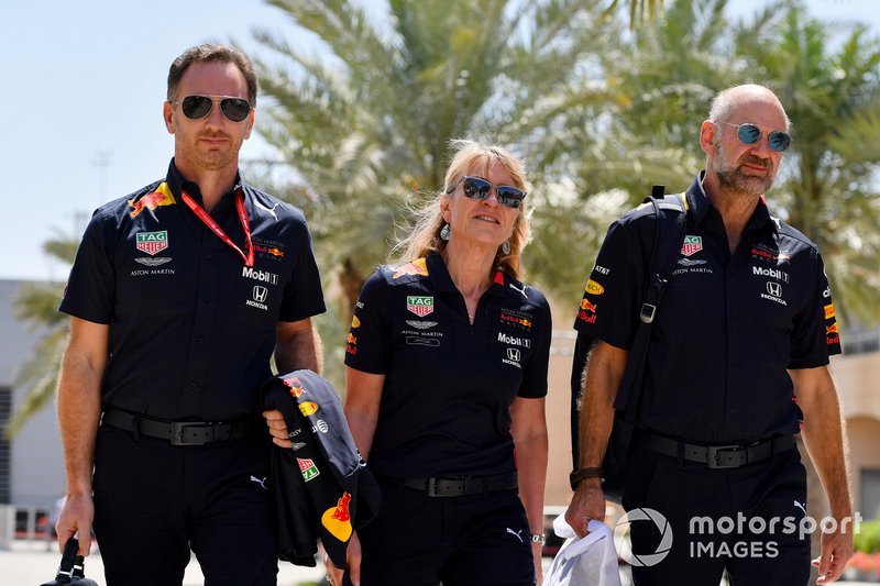 Christian Horner, Takım Patronu, Red Bull Racing, Jayne Poole, HR Direktörü, Red Bull Racing (F1) & Red Bull Technology ve Adrian Newey, Teknik Şef, Red Bull Racing