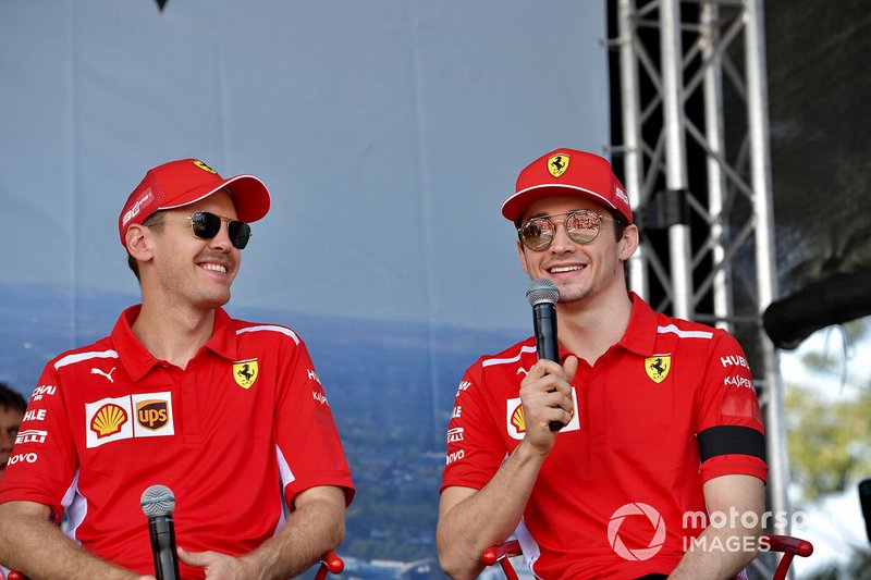 Sebastian Vettel, Ferrari, Charles Leclerc, Ferrari