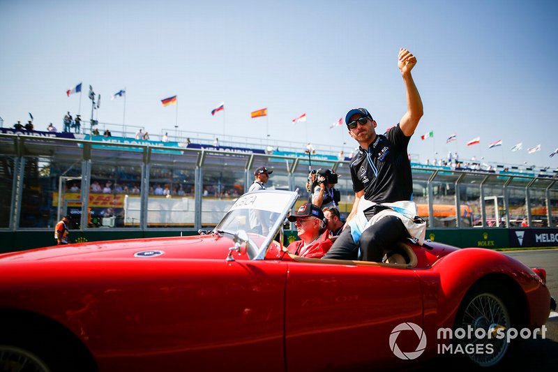 Robert Kubica, Williams Racing, en el desfile de pilotos