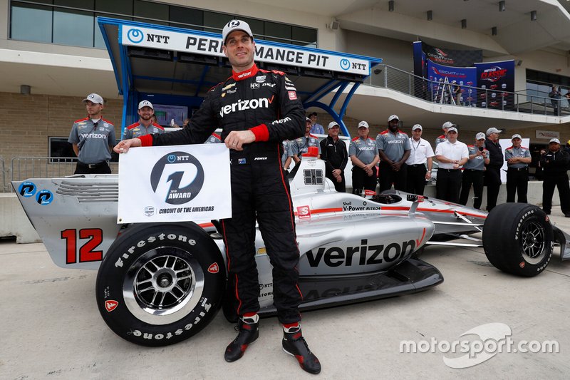 Ganador de la pole Will Power, Team Penske Chevrolet