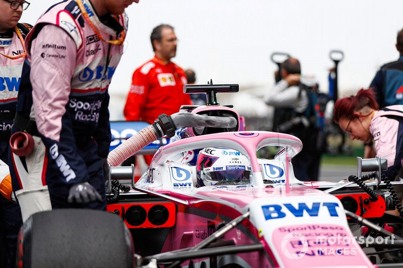 Sergio Perez, Racing Point RP19, on the grid