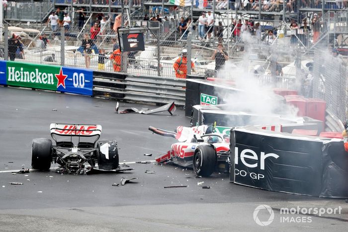 Accidente de Mick Schumacher, Haas VF-22