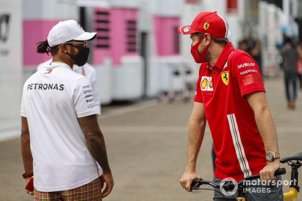 Lewis Hamilton, Mercedes-AMG F1, Sebastian Vettel, Ferrari