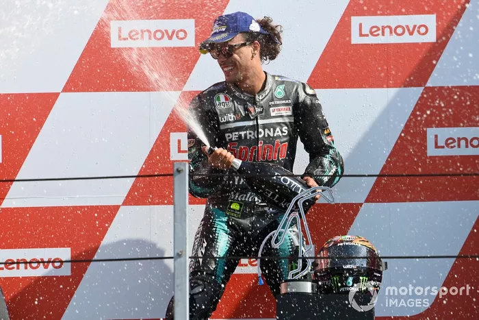 Podio: ganador Franco Morbidelli, Petronas Yamaha SRT