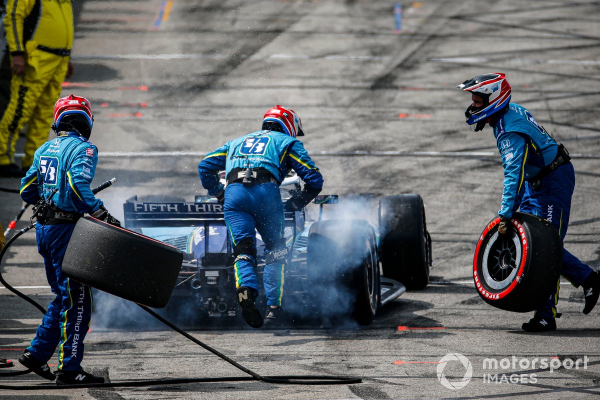 Graham Rahal, Rahal Letterman Lanigan Racing Honda pit stop