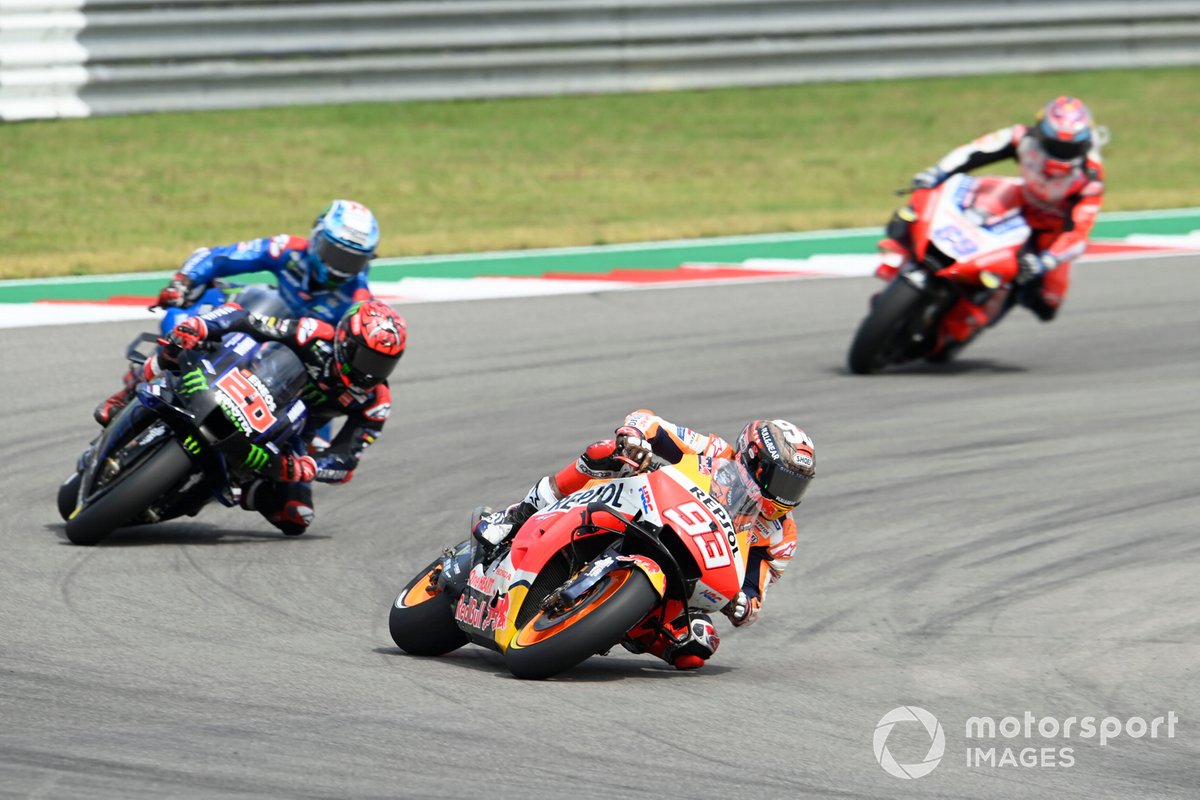 Marc Márquez devant Fabio Quartararo