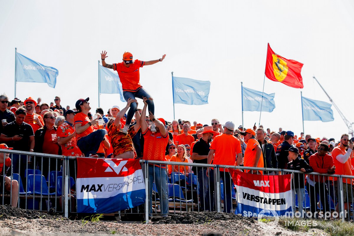 Fan di Max Verstappen, Red Bull Racing, in tribuna