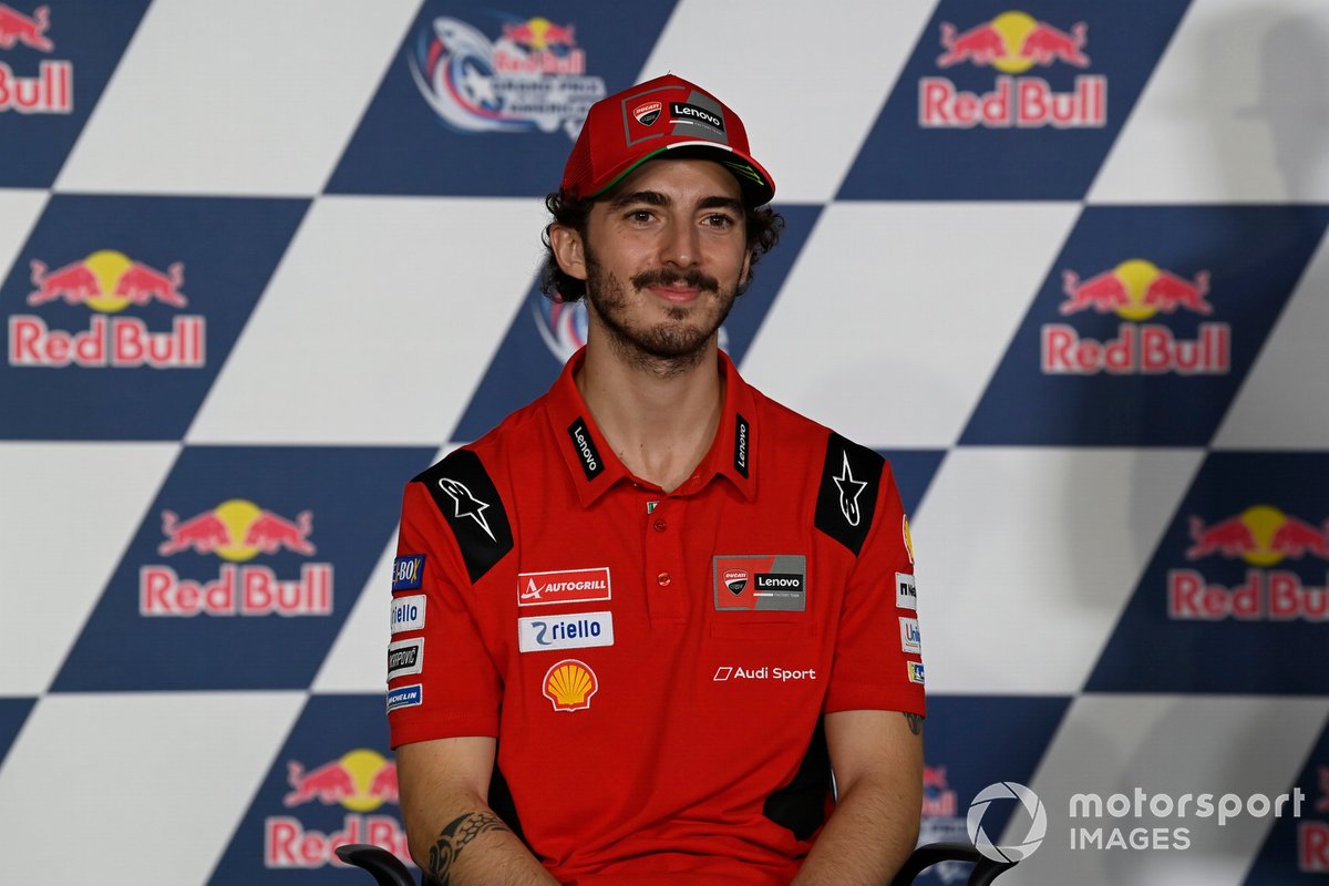 Francesco Bagnaia, Ducati Team en la conferencia