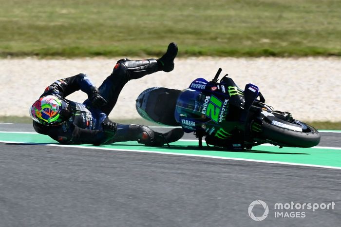 Franco Morbidelli, accidente de Yamaha Factory Racing