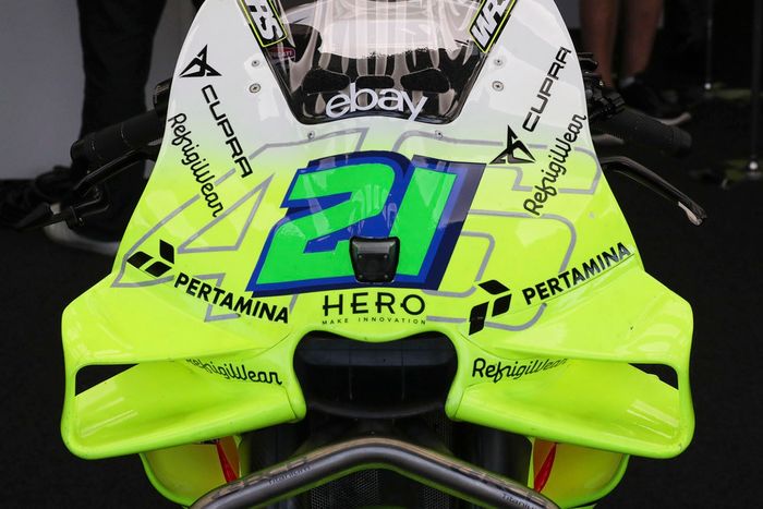 VR46 Racing Team bike detail