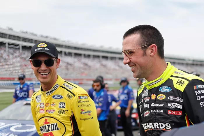 Joey Logano, Team Penske Ford, Austin Cindric, Team Penske Ford