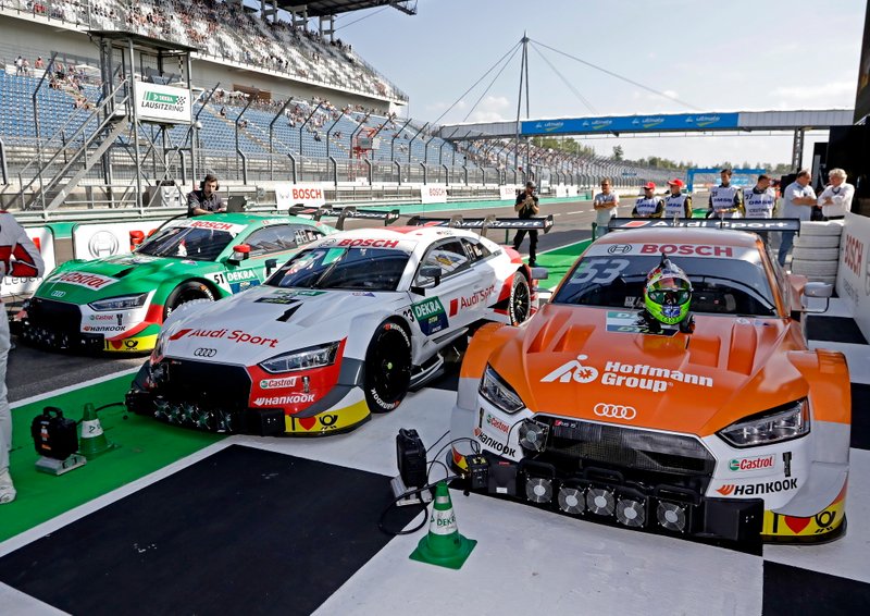 Top 3 auto di René Rast, Audi Sport Team Rosberg, Jamie Green, Audi Sport Team Rosberg, Nico Müller, Audi Sport Team Abt Sportsline