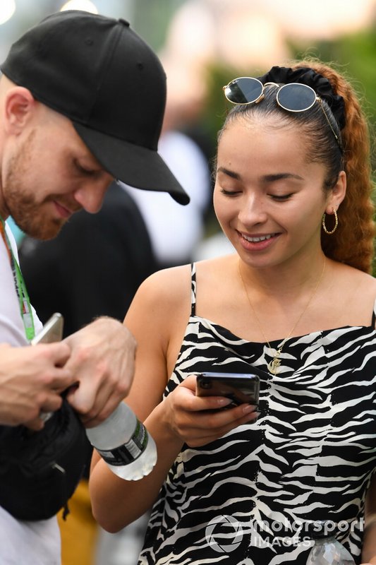 Singer Songwriter Ella Eyre in the paddock