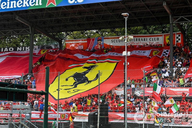 The Scuderia Ferrari Club grandstand