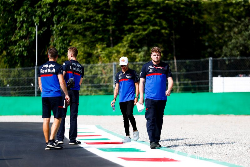 Pierre Gasly, Toro Rosso fait un trackwalk